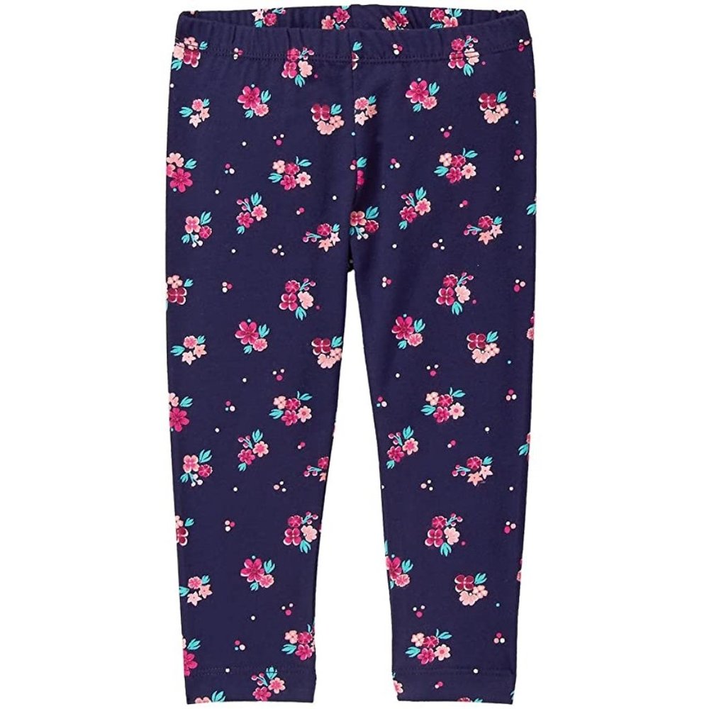 Gymboree Girls Blue Floral Flower Leggings Pants Baby Size 6-12M 3T NWT